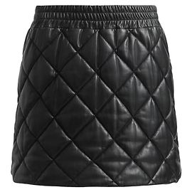 All Saints Saia mini de couro Ottie acolchoada AllSaints Preta Preto
