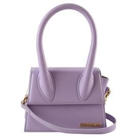 Jacquemus-Chiquito leather shoulder bag-Purple