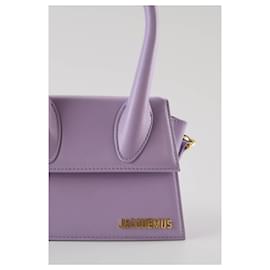Jacquemus-Chiquito leather shoulder bag-Purple