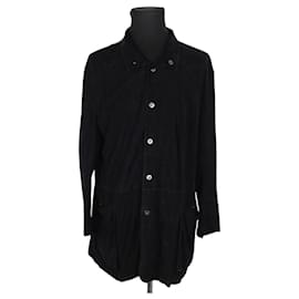 Armani Schwarze Lederjacke Schwarz