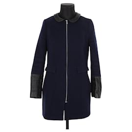Claudie Pierlot-Wool coat-Blue