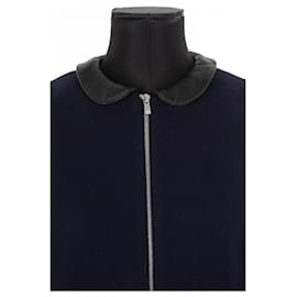 Claudie Pierlot-Wool coat-Blue