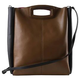 Maje Leather shoulder bag Brown