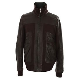 Dolce & Gabbana Schwarze Lederjacke Schwarz