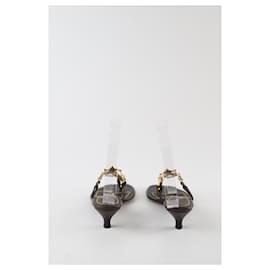 Louis Vuitton-Leather heels-Brown