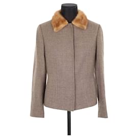 Dolce & Gabbana-Wool jacket-Brown
