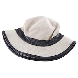 Hermès Boné de algodão Bege