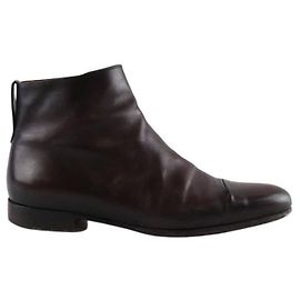 Berluti Botas de couro Roxo