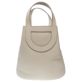 Hermès-HERMES In-The-Loop Beige Leather Bag - 102382-Beige