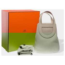 Hermès-HERMES In-The-Loop Beige Leather Bag - 102382-Beige