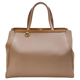 Fendi-Fendi Pink Leather 2 Jours Tote-Pink