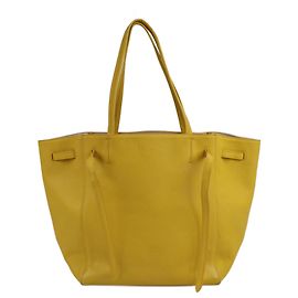 Céline Borsa a spalla in pelle Celine Cabas Phantom Small gialla Giallo