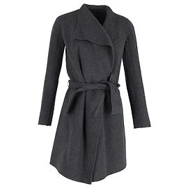 Joseph Belted Coat in Grey Wool Grey
