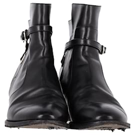 Balenciaga-Balenciaga Papier Chelsea Ankle Boots-Black