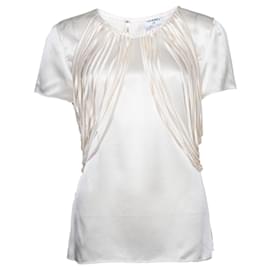 Chanel-off-white runway blouse-White,Cream