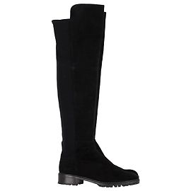 Bottes au-dessus du genou Stuart Weitzman 5050 en daim noir Noir