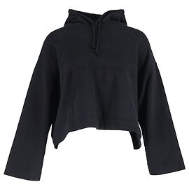 Cropped Hoodie von Acne Studios aus schwarzer Baumwolle Schwarz