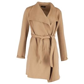 Joseph Belted Coat in Beige Wool Beige