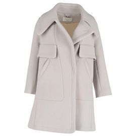 Chloé Coat in Grey Wool Grey