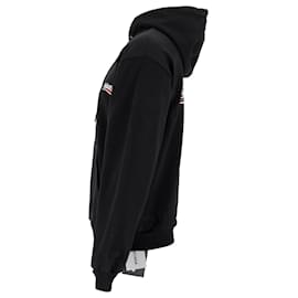 Balenciaga-Hoodie de algodão preto com estampa de campanha política Balenciaga-Preto