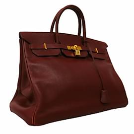 Hermès-Hermes Birkin 40 Handbag in Marron Fonce-Other