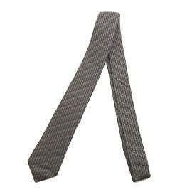 Corbata de seda gris Christian Dior Castaño