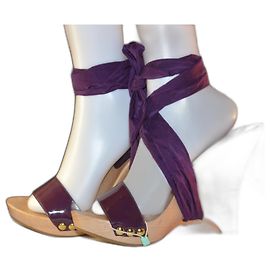 Gianfranco Ferré sandals Dark purple