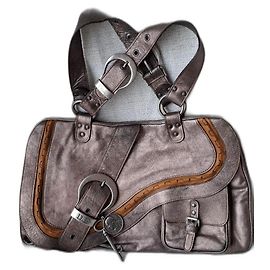 Bolsa Gaucho Dior Prata