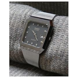 Autre Marque-Retro quartz watch, Rado DiaStar ref. 129.0116.3 Swiss Made-Black,Silvery