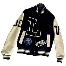 Louis Vuitton-Louis Vuitton Varsity jacket-Black