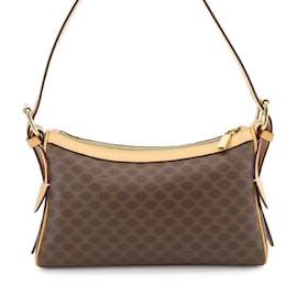 Céline-Celine Macadam Shoulder Bag-Brown