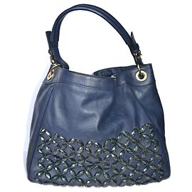 Bolsa de ombro Ermanno Scervino azul em couro vegano Azul
