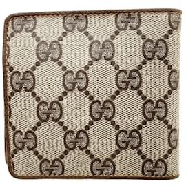 Gucci-Gucci Old Bi-fold Wallet-Brown,Beige