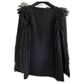 Chanel Silk and Wool Blouse Black Size 38IT Black