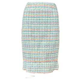 Chanel-6K$ Ribbon Tweed Skirt in Pastels-Multiple colors