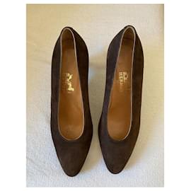 Hermès-Vintage Hermès pumps-Brown