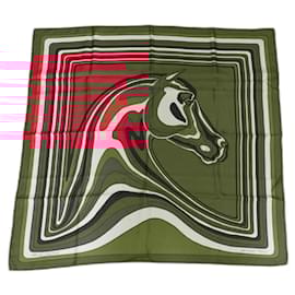 Hermès-Hermès square Pegasus landscape-Multiple colors