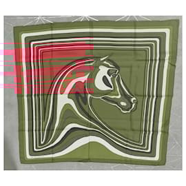 Hermès-Hermès square Pegasus landscape-Multiple colors