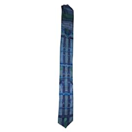 Hermès-Hermès scarf dyed in denim blue-Multiple colors