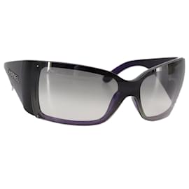 Chanel-CHANEL Sunglasses plastic Purple CC Auth bs21339-Purple