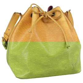 Louis Vuitton-LOUIS VUITTON Epi Petit Noe Shoulder Bag Yellow M44102 LV Auth 108143-Yellow