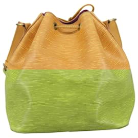 Louis Vuitton-LOUIS VUITTON Epi Petit Noe Shoulder Bag Yellow M44102 LV Auth 108143-Yellow