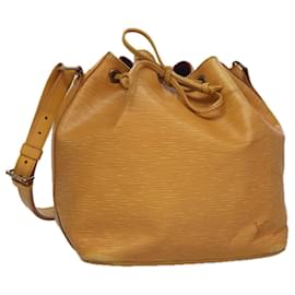 Louis Vuitton-LOUIS VUITTON Epi Petit Noe Shoulder Bag Yellow M44102 LV Auth 108728-Yellow