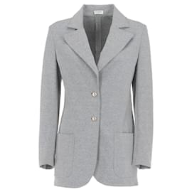 Chanel-Chanel Grey Fabric Jacket - 2000s-Grey