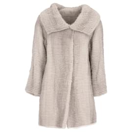 Autre Marque-A.N.G.E.L.O. Vintage Cult Grey Mink Fur Coat-Grey