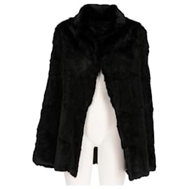 Autre Marque-A.N.G.E.L.O. Vintage Cult Black Lapin Reversible Fur - 2000s-Black