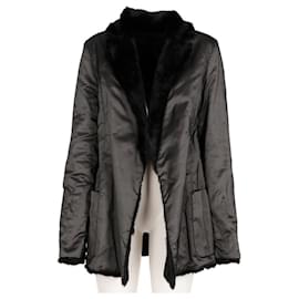 Autre Marque-A.N.G.E.L.O. Vintage Cult Black Lapin Reversible Fur - 2000s-Black