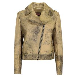 Jaqueta de couro verde pistache Roberto Cavalli - anos 2000 Outro Verde