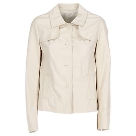 Autre Marque A.N.G.E.L.O. Vintage Cult White Leather Jacket - 2000s White