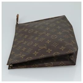 Louis Vuitton-LOUIS VUITTON Monogram Poche Toilette 26 Pouch M47542 LV Auth yk16606-Monogram